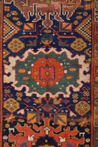 19th Century Kurdish Colorful Rug Size 135 x 220 cm                       