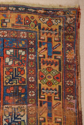 19th Century Kurdish Colorful Rug Size 135 x 220 cm                       