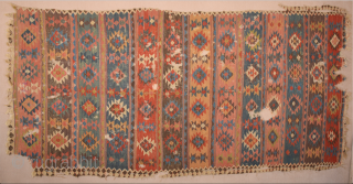 19th Century lovely colorful​ Shahsevan kilim. ​It has great colors they are all natural and deep great colors. ​Good condition we can say ıt has some holes you can see condition easily​  ...