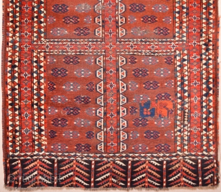 Lovely Colors Circa 1800s Yamud Engsi It Has Unusual Elems Size 135 x 180 cm                  