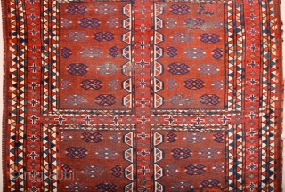 Lovely Colors Circa 1800s Yamud Engsi It Has Unusual Elems Size 135 x 180 cm                  