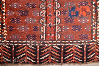 Lovely Colors Circa 1800s Yamud Engsi It Has Unusual Elems Size 135 x 180 cm                  