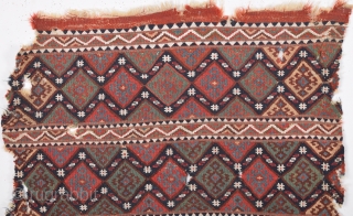 Mid 19th Century East Anatolian Kilim Bag size 90x90 cm                       