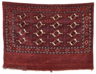 19th Century Yamud Chuval Size 79 x 109 Cm It Has Really Good Pile.                   