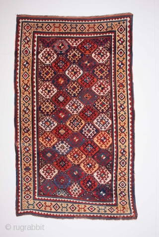 19th Century Caucasian Rug Size 155 x 265 Cm.It has really good pile.                    