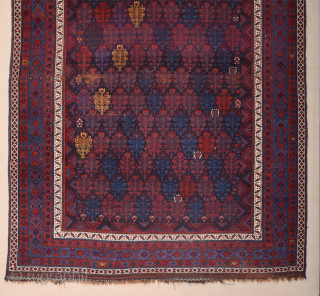 Luri or Kurdish Rug All the colors are natural and ıt's in really good condition.It has very fine thin quality Size 175 x 242 cm        