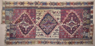 Early 19th Century Reyhanlı Area Kilim Size 160 x 350 Cm.Untouched As found it.                   