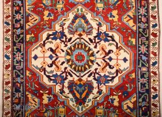 Shirvan Rug Circa 1900s size 123 x 173 cm It's in perfect condition really high pile on it all sides are original untouched piece         