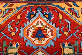 Shirvan Rug Circa 1900s size 123 x 173 cm It's in perfect condition really high pile on it all sides are original untouched piece         