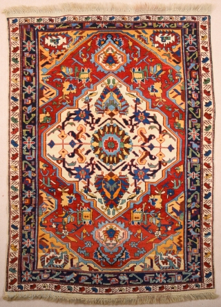 Shirvan Rug Circa 1900s size 123 x 173 cm It's in perfect condition really high pile on it all sides are original untouched piece         