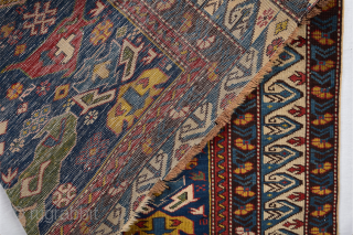 Middle Of the 19th Century Colorful Shirvan Bidjov Rug It has good thing quality.Size 110 x 154 cm               