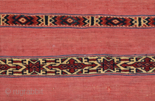 19th Century very fine Turkmen Chuval Size 80 x 130 cm                      