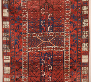 19th Century Ersari Engsi Rug.It's in perfect condition and untouched one.The colors are perfect.Size 128 x 180 Cm               