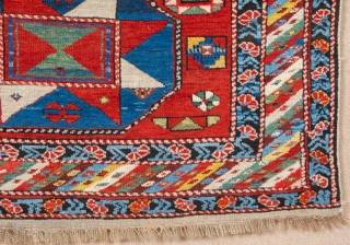 Middle of 19th Century Kuba Shirvan Rug.It has unusual design and ıt's in very good condition size 110 x 160 cm            