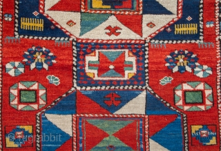 Middle of 19th Century Kuba Shirvan Rug.It has unusual design and ıt's in very good condition size 110 x 160 cm            