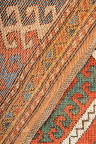 Middle of 19th Century Caucasian Bordjalou Rug ıt's in very good condition has good high please on it.Size 160 x 205 cm           