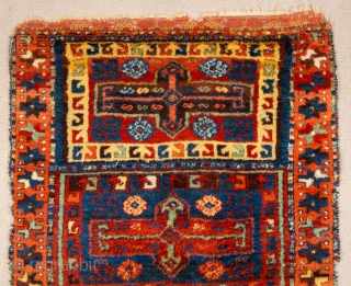 Early 19th Century East Anatolian Sivas Area Rug.Like the comparative example in the Sivas museum (described as "Erzincan"), this piece has a field divided into four box-shaped sections,each containing a large cross  ...