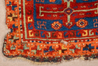 Early 19th Century East Anatolian Sivas Area Rug.Like the comparative example in the Sivas museum (described as "Erzincan"), this piece has a field divided into four box-shaped sections,each containing a large cross  ...