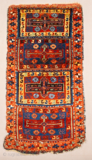 Early 19th Century East Anatolian Sivas Area Rug.Like the comparative example in the Sivas museum (described as "Erzincan"), this piece has a field divided into four box-shaped sections,each containing a large cross  ...