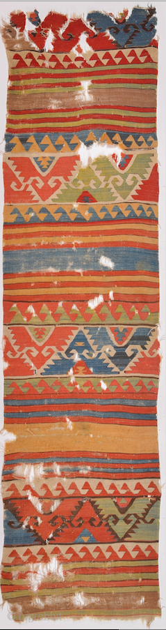 18th Century Anatolian Sivrihisar Kilim Fragment Size 71 x 290 cm                      