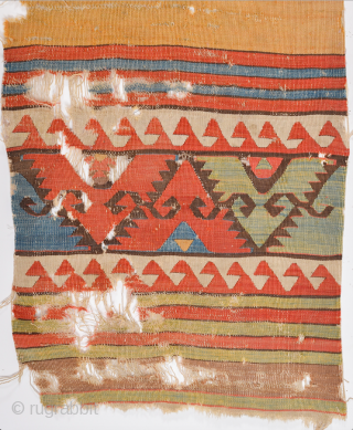 18th Century Anatolian Sivrihisar Kilim Fragment Size 71 x 290 cm                      