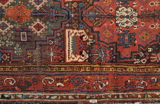 Early 19th Century Persian Northwest Rug Size 95 x 315 cm                      