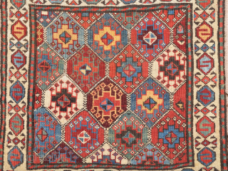 Colors ! 19th Century Shahsavan Reverse Sumac Size 49 x 50 cm                     