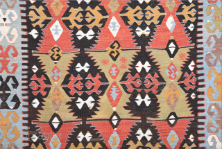 19th Century Lovely Anatolian Konya Kilim Size 125 x 157 cm                      