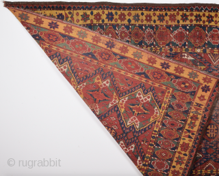 19th Century Turkmen Beshire Fragment size 154 x 192 cm inexpensive one.                     