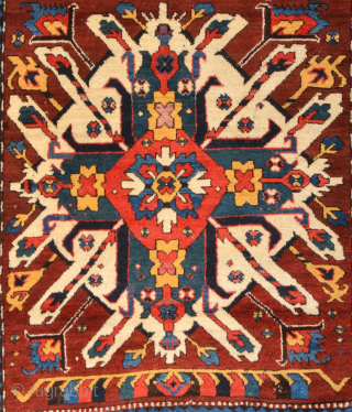 19th Century Caucasian Eagle Rug Size 110 x 225 cm                       