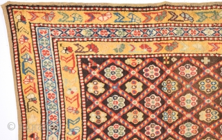 19th Century Caucasian Probably Karabag Area Rug.It's in really good  condition Size 135 x 220 Cm                