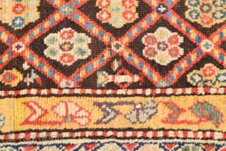 19th Century Caucasian Probably Karabag Area Rug.It's in really good  condition Size 135 x 220 Cm                