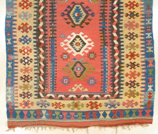 19th Century Central Anatolian Prayer Konya Kilim Size 120 x 184 cm It's in very good condition and all original untouched piece.           