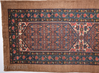 Untocuhed 19th Century Persian Sarap Runner Size 106 x 380 Cm this Carpet was exported from Iran before 2015
All the colors are naturel and all the knots are original.Camel field ground and  ...