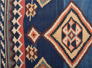 Lovely 19th Century Qashqai Kilim Size 160 x 206 cm*                       