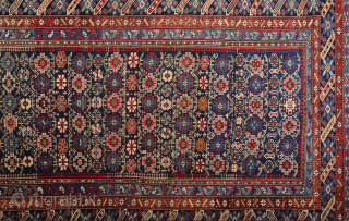 19th Century Shirvan Chi-Chi Rug in Perfect condition Size 150 x 278 cm                    