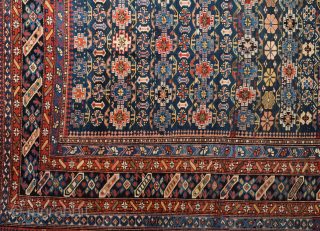 19th Century Shirvan Chi-Chi Rug in Perfect condition Size 150 x 278 cm                    