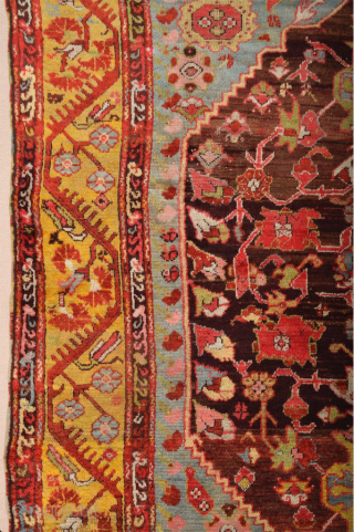 Early 19th Century West Anatolian Kula Rug It has a rare large size approximately 232 by 172 cm; 7ft. 7in., 5ft. 8in. Kula Rugs – Kula is an old rug producing town  ...