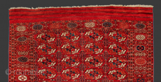  Turkmenistan, Central Asia Mid. 19th Century Tekke Main Rug.It's in Good Condition 205 x 310 cm                