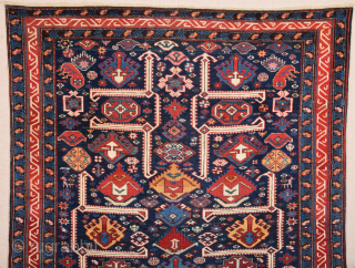 Amazing Colors ! Middle of the 19th Century Shirvan Rug Size 122 x 150 cm                  