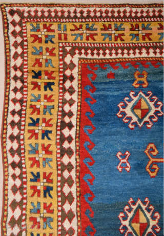 South Caucasian Karatchopf Rug.It's in Perfecet condition Only Lightly Corroded Brown, Size = ( 6ft.11in. x 5ft.2in. ) ( 156 x 209 cm )         