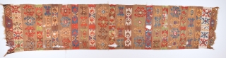 An Unusual Colorful Central Anatolian Kilim Circa 1800's Size 80 x 375 Cm                    