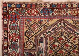 1880s Prayer Shirvan Rug Size 112 x 135 cm It's in good condition need some small repairs.                