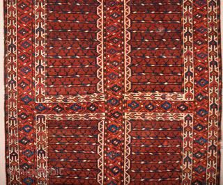 Circa 1800s Turkmen Yomud Engsi Size 123 x 182 cm                       