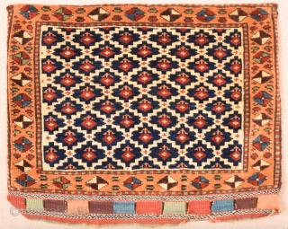 19th Century Kurdish Colorful Bag It's in Perfect Condition Untouched One Size 52 x 63 cm                 