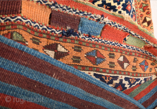 19th Century Kurdish Colorful Bag It's in Perfect Condition Untouched One Size 52 x 63 cm                 