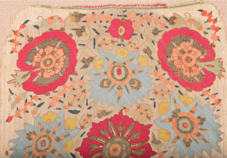 18th Century Ottoman Greek Textile Size 50 x 70 cm ıt has methal in side.                  