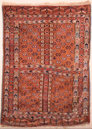 Late 19th Century Yamud Engsi It's in Perfect Condition and All is Original Untouched one Size 132 x 182 cm             