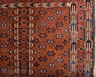 Late 19th Century Yamud Engsi It's in Perfect Condition and All is Original Untouched one Size 132 x 182 cm             