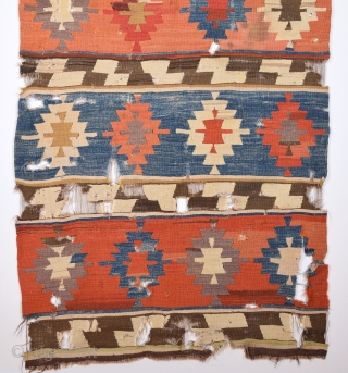 Early 19th Century Anatolian Konya Kilim Size 110 x 190 Cm.                      